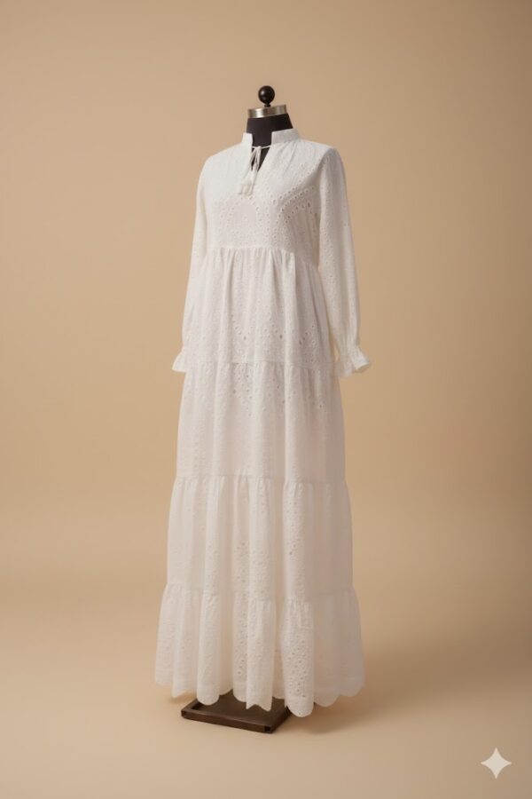 WhatsApp Image 2026-02-01 at 3.15.09 AM Elegant White Eyelet Embroidered Tiered Maxi Dress